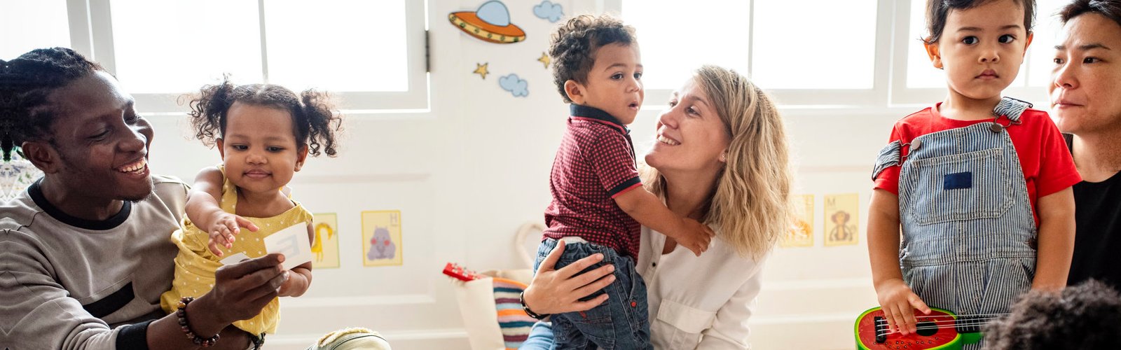 parents with their kids