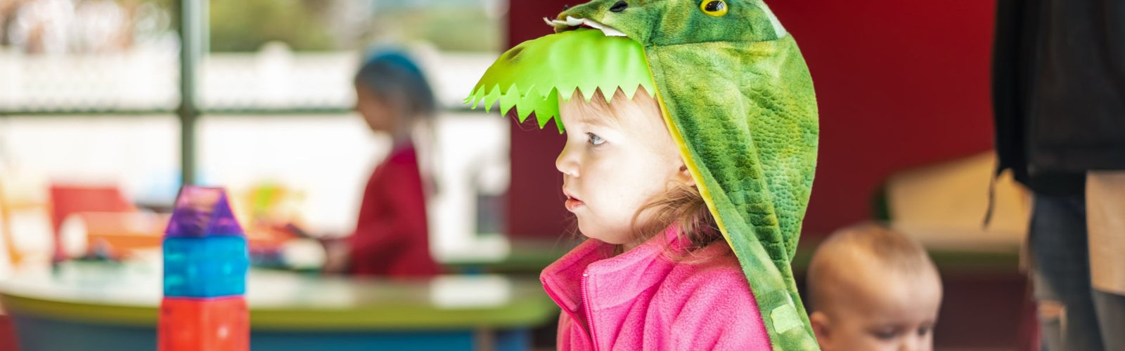girl wearing a costume